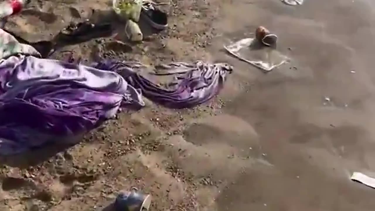 This is a beach in Belgium, it's beautiful, but if you import something from the third world