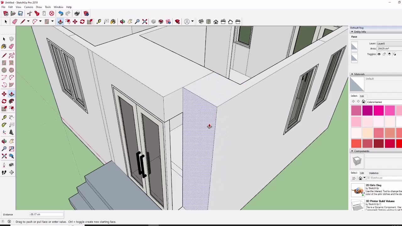 tutorial design house size 6 x 6 meters 18