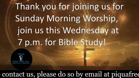 Sunday Morning Worship Service for June 22, 2025.