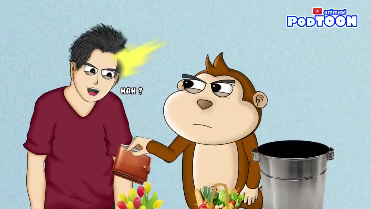 Monkey asks to buy salt #PodToon