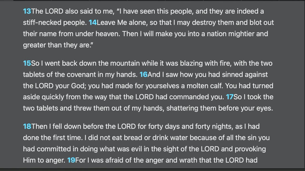 Deuteronomy 9