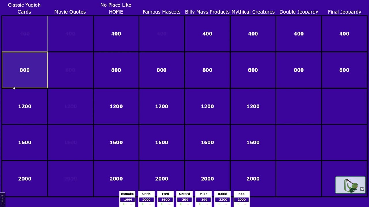 Some nerds play Custom made Jeopardy Epi.12