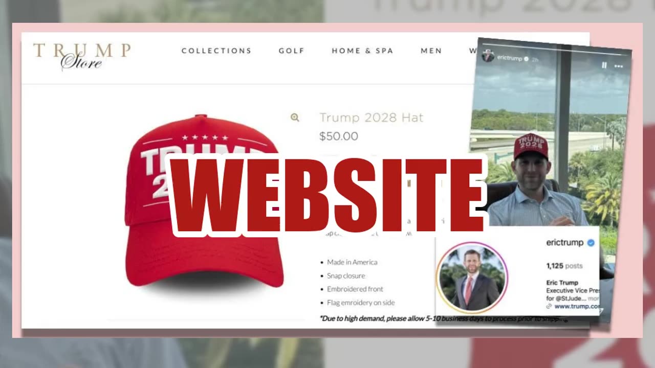 Fact Check: The Trump Organization DID Start Selling 'Trump 2028' Hats in April 2025