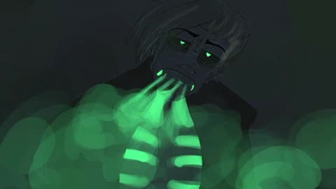 My OC Axel blowing smoke speedpaint