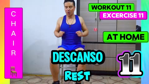 🟣Burn fat👏🪑with a chair at home🛖It's possible, let's go!! Easy exercises to do at home💪🏋️‍♂️Let's Go