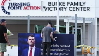 Mourners reflect on Charlie Kirk at Turning Point’s Phoenix headquarters