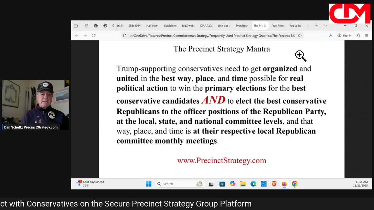 Precinct Strategy ConservativesFearRINOslicans. Dan Schultz November 26 2025