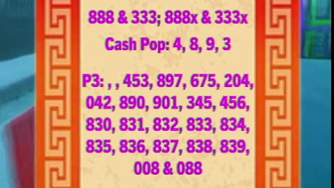 9-8 ANY YEAR Daily Date Numbers & TTT for Pick 2, 3, 4 & 5 Lotto Lottery Players