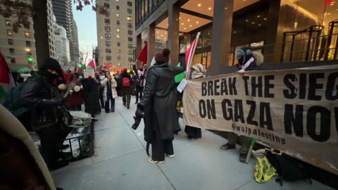 LIVE: Demonstration in New York City in Support of Pro-Palestine Hunger Strikers in the UK