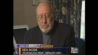 April 27, 2004 - Journalist & DePauw Prof. Ken Bode on 'Deborah Norville Tonight'