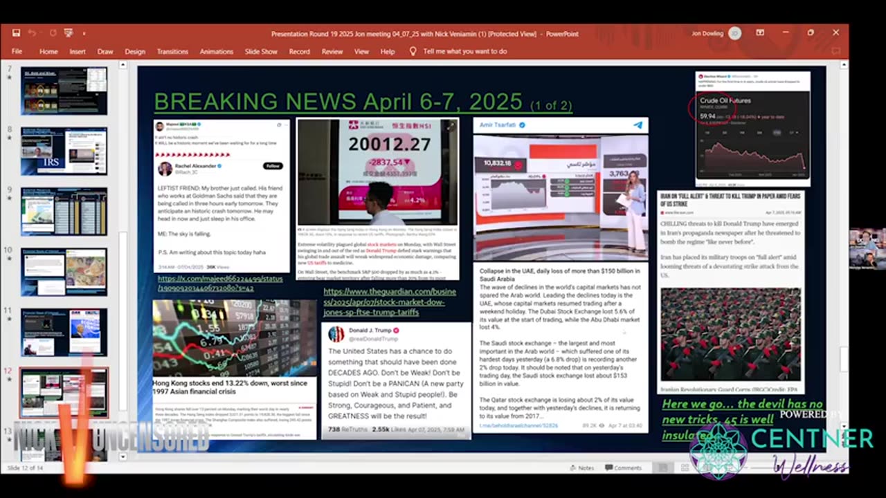 Jon Dowling Discusses Trump Trade War & Currencies with Nicholas Veniamin