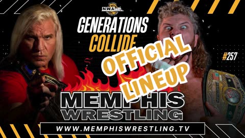 OFFICIAL LINEUP for tomorrow !! Memphis Wrestling !