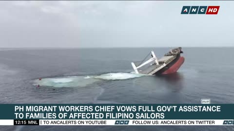 The Philippine government confirms that four Filipino sailors were killed in the Houthi attack | ANC