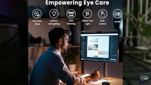 Quntis Computer Monitor Lamp, Screen Monitor Light Bar for Eye Caring, USB Readi