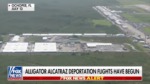 Migrant deportation flights launch from ‘Alligator Alcatraz’.