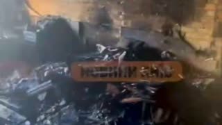 A Kyiv apartment following the overnight Russian attack on the capital.