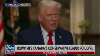 😮Trump says he doesn't like the conservative that's running in Canada — referring to Poilievre.