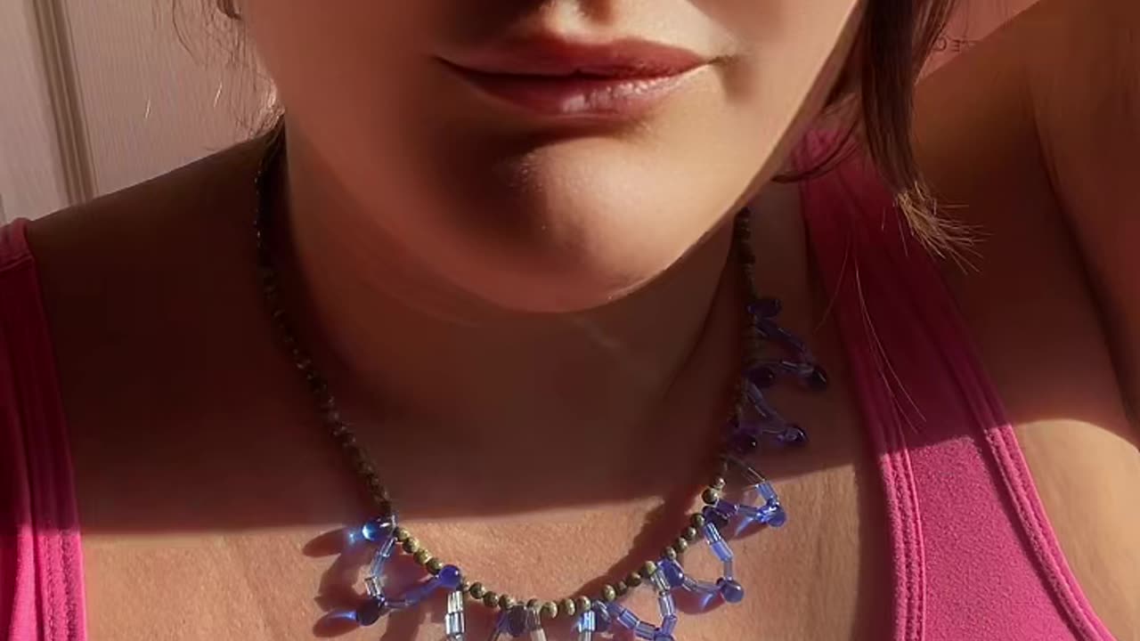 Handcrafted jade necklace
