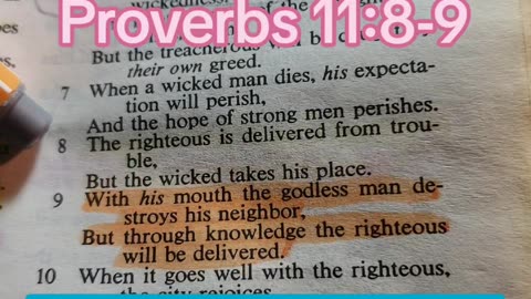 The Righteous Is Delivered From Trouble..