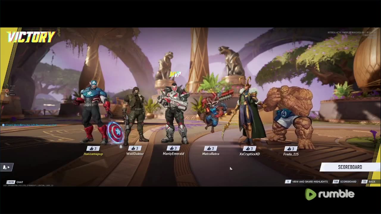 (Run to 100 follows! ) Off day Marval Comp