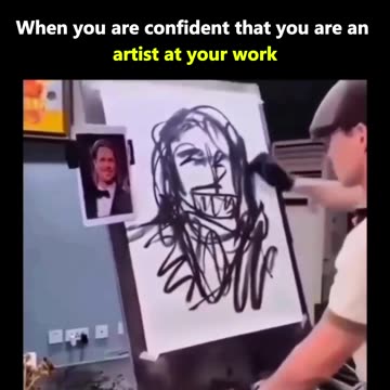 When you are confident that you are an artist at your work