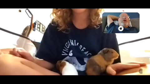 Briana and her guinea pigs