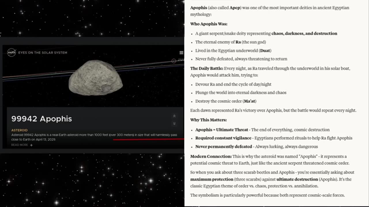 Mirror World - Symbols; person in shaft of light, eclipse etc., doomsday