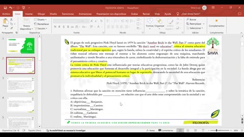 SAVIA REGULAR 2025 | Semana 16 | Filosofía