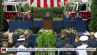 🇺🇸 President Donald Trump and First Lady Melania Honor 9/11 Victims at Pentagon Memorial [LIVE]