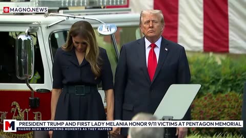 🇺🇸 President Donald Trump and First Lady Melania Honor 9/11 Victims at Pentagon Memorial [LIVE]
