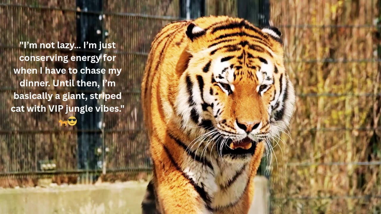 "When a Tiger Decides to Be a Comedian 🐅😂"