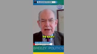 John Mearsheimer on Zionism