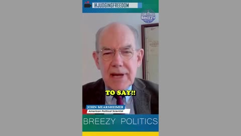 John Mearsheimer on Zionism