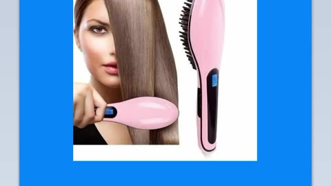 Escova Alisadora de Cabelo Magic Hair Elétrica Bivolt 230º LCD Rosa - BC BORA COLEGA SHOP