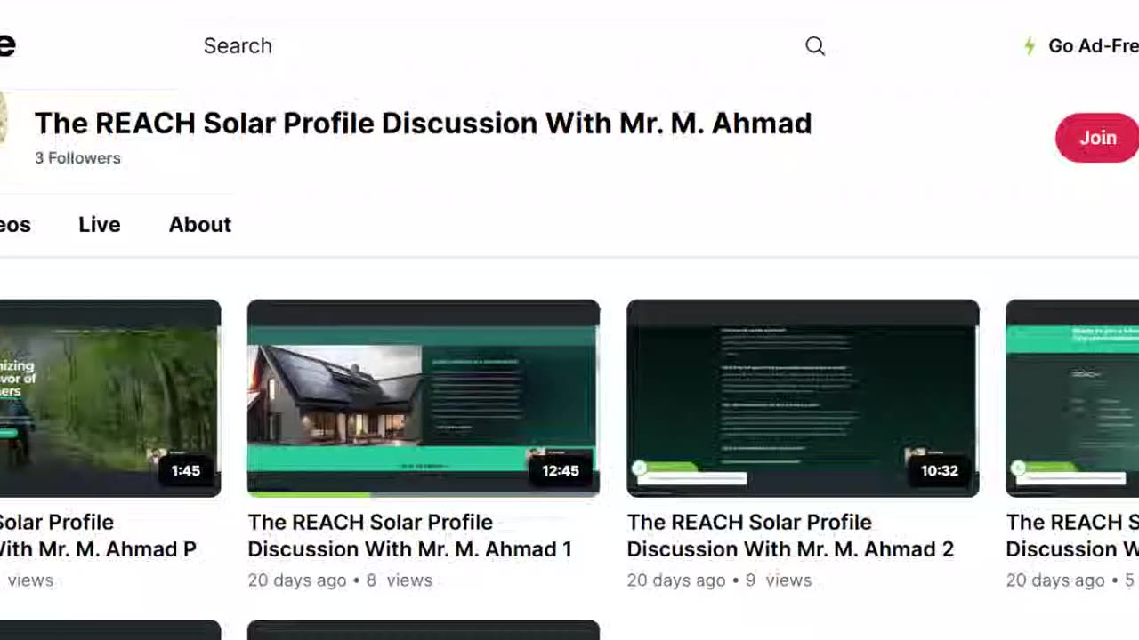 The REACH Solar Profile Discussion With Mr. M. Ahmad