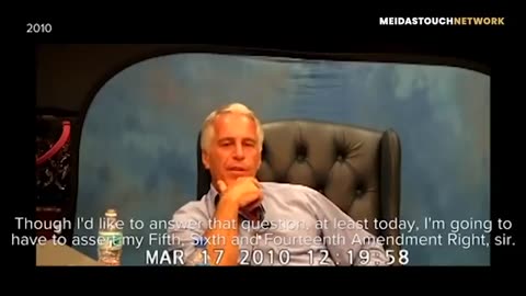 VIDEO: Jeffrey Epstein asserts his 5th, 6th, and 14th Amendment about Trump and Children..
