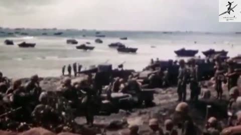 WW2 - Mariana-Palauan Operation [Real Footage in Color]