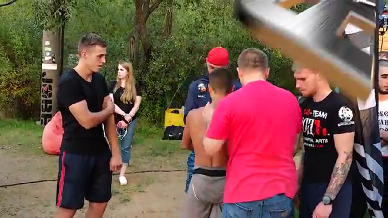 BABY BOY run into MMA Champion !!!