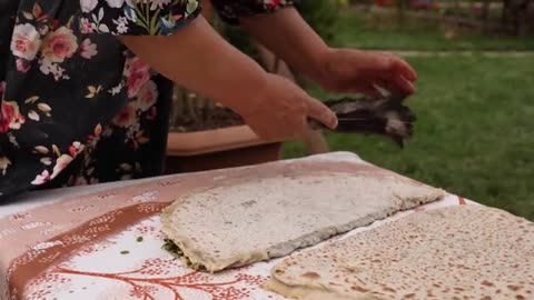 Cooking Spring Kutabs Spring Food from Nature_part11