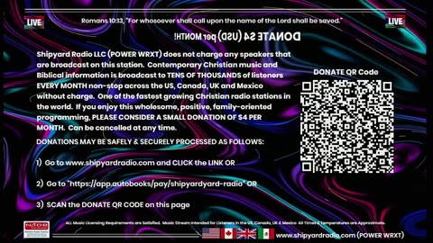 Contemporary Christian Music - Shipyard Radio LLC - POWER WRXT