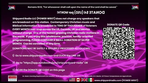 Contemporary Christian Music - Shipyard Radio LLC - POWER WRXT