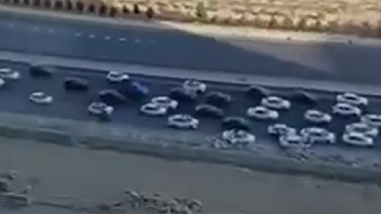 People flee Tehran, Capital of Iran.