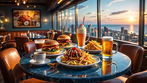 The Ultimate Burger and Fries Platter Feast