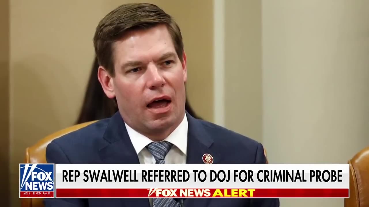 BREAKING: US Rep Eric Swalwell has been referred to DOJ for Criminal Probe