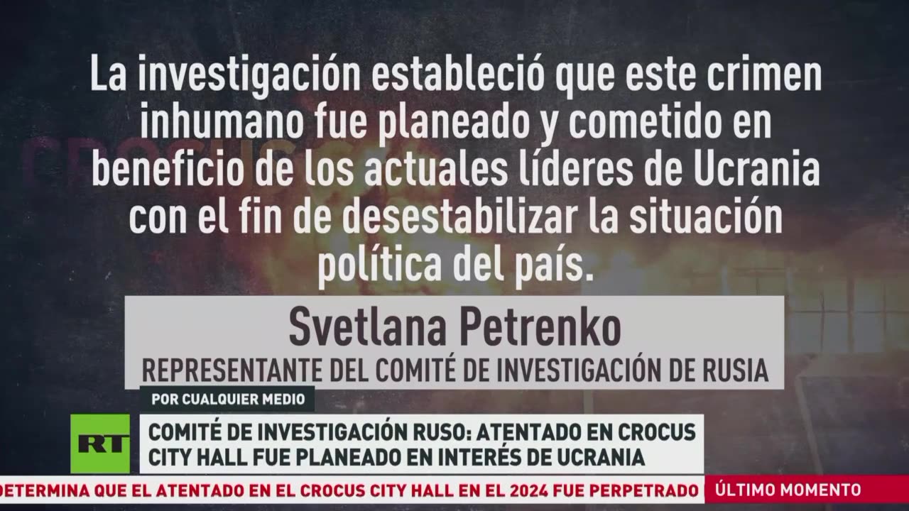 Rusia vincula a Ucrania con el atentado en Crocus City Hall