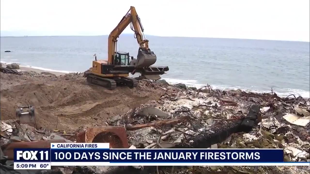 🔥100 days later.... 7000 buildings destroyed in Palisades fire, 12 permits issued.
