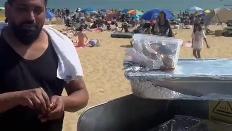 British beach taken over by Pakistan
			
