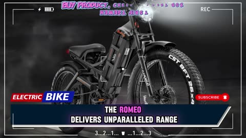 Eahora Romeo Pro Electric Bike 1200W 48V 60AH Battery 26*4.0 Inch Fat Tire Electric Bike