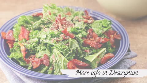 Warm Keto Kale 🥬 Salad w/ Bacon Vinaigrette 🥓🔥 Healthy & Weight Loss Friendly! #Shorts