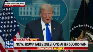 President Donald Trump: "That election was rigged and stolen, and we can't allow that to happen again"